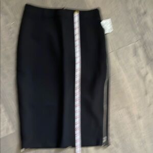 Zara Black Pencil Skirt with Zipper Detail